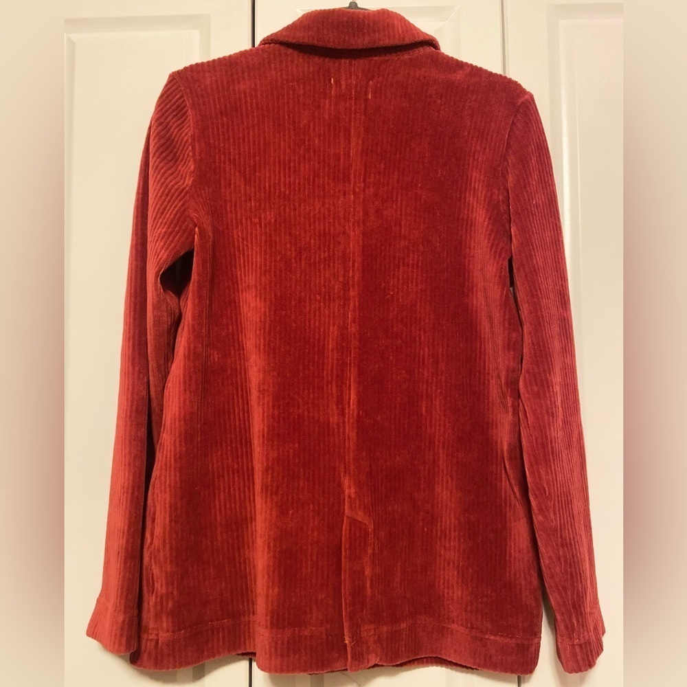 Marine Layer Montreal Corduroy Blazer Jacket Rosewood Red Size Small - Picture 3 of 8